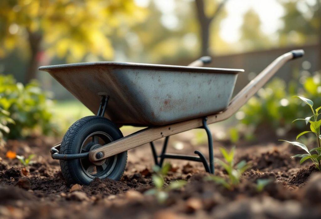 Brouette renforcée : une solidité à toute épreuve pour vos travaux de construction et de jardinage