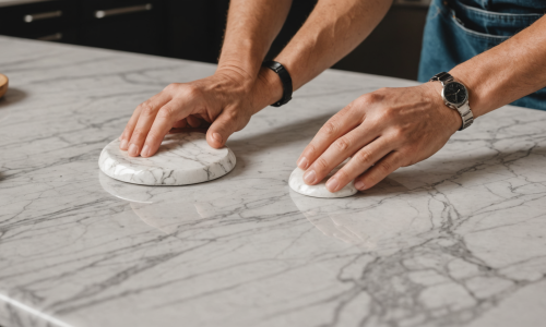 découvrez les techniques de restauration pour préserver le marbre et ses délicates incrustations, assurant leur beauté et durabilité lors des travaux en cours.