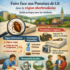 Faire face aux punaises de lit dans la région sherbrookoise : guide pratique pour les résidents