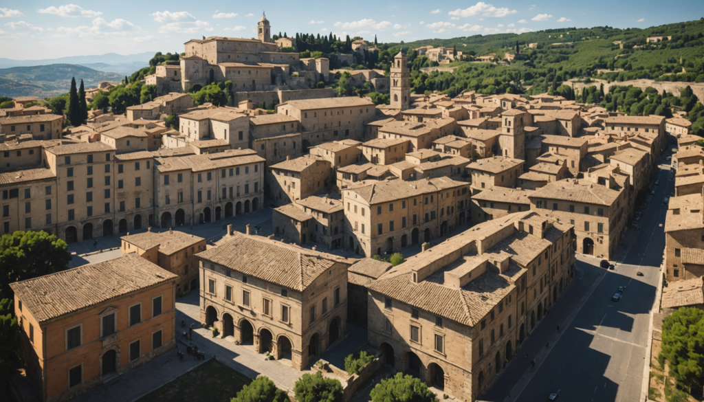 Architecture et patrimoine historique intégrés aux circuits à travers le Lazio