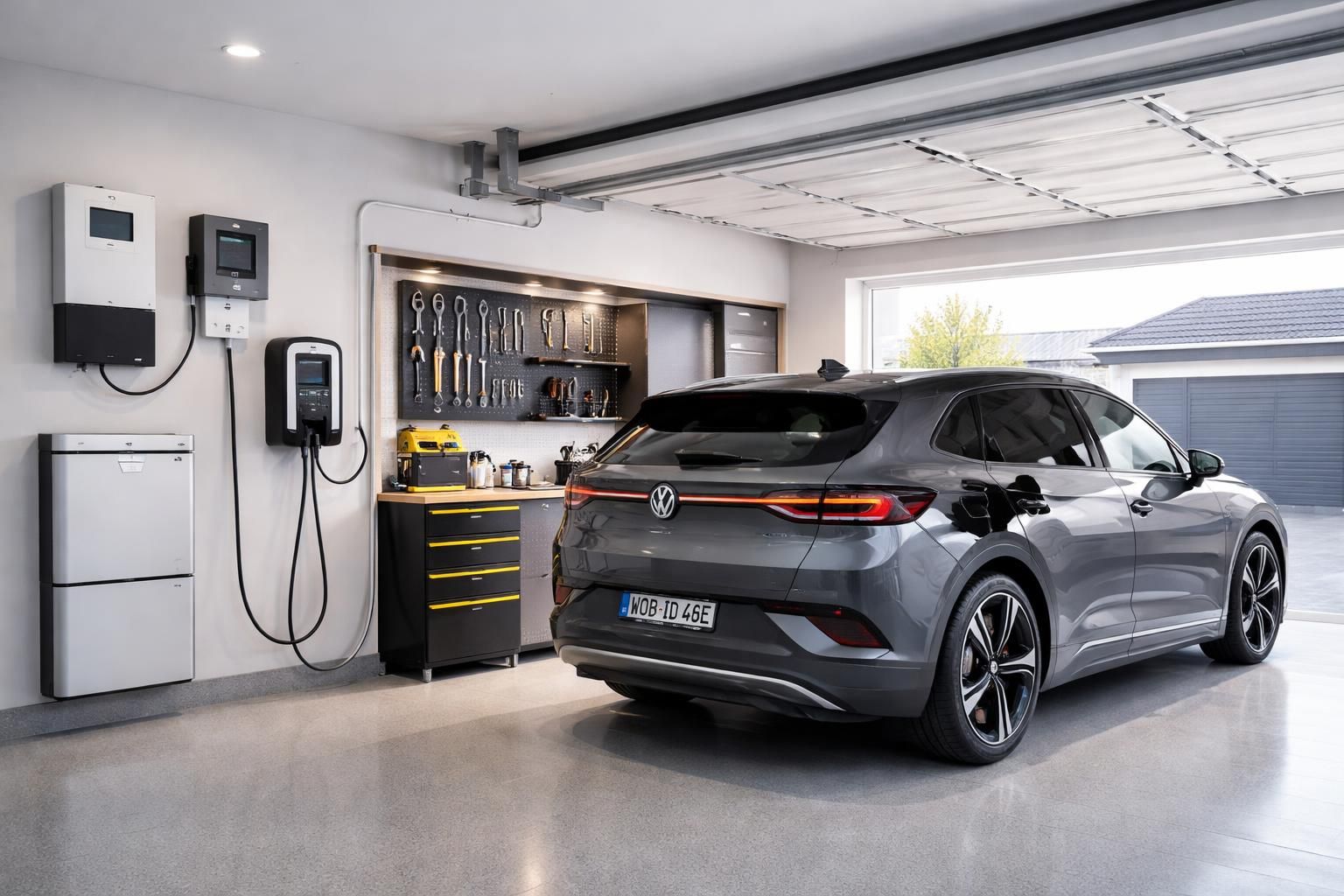 découvrez l'importance du diagnostic immobilier pour vérifier votre garage avant l'installation d'une borne de recharge, spécialement pour la volkswagen id.4 sportive.