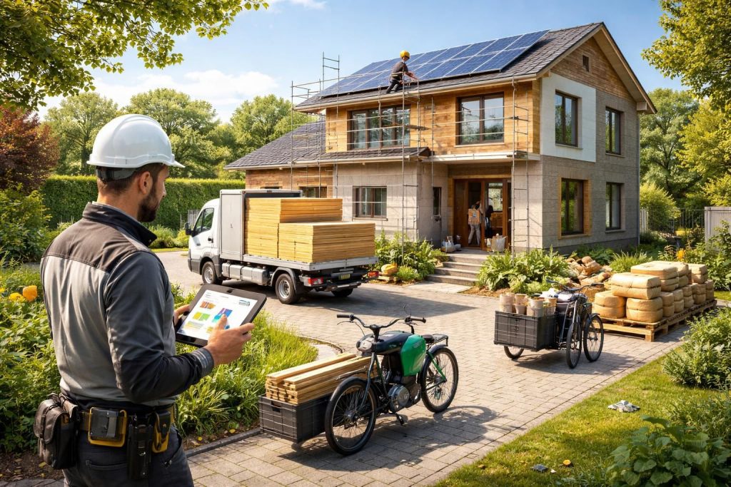 Rénover votre maison grâce aux diagnostics énergétiques avec solutions de transport pour matériaux