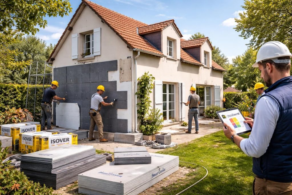 Rénover votre maison familiale avec diagnostic DPE Qualit’EnR et travaux isolation Saint Gobain