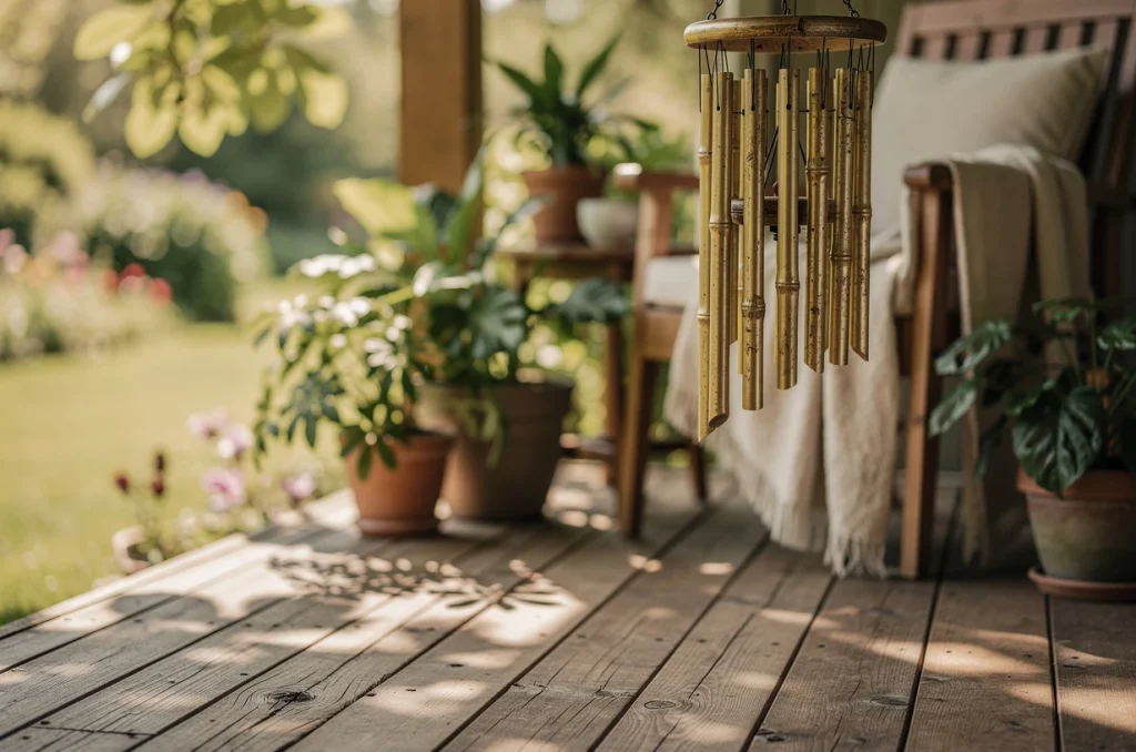 Comment intégrer un carillon à vent dans une décoration naturelle et chaleureuse